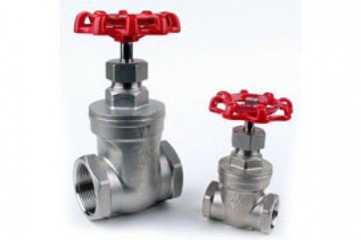 steel material irrigation gate valve on white background